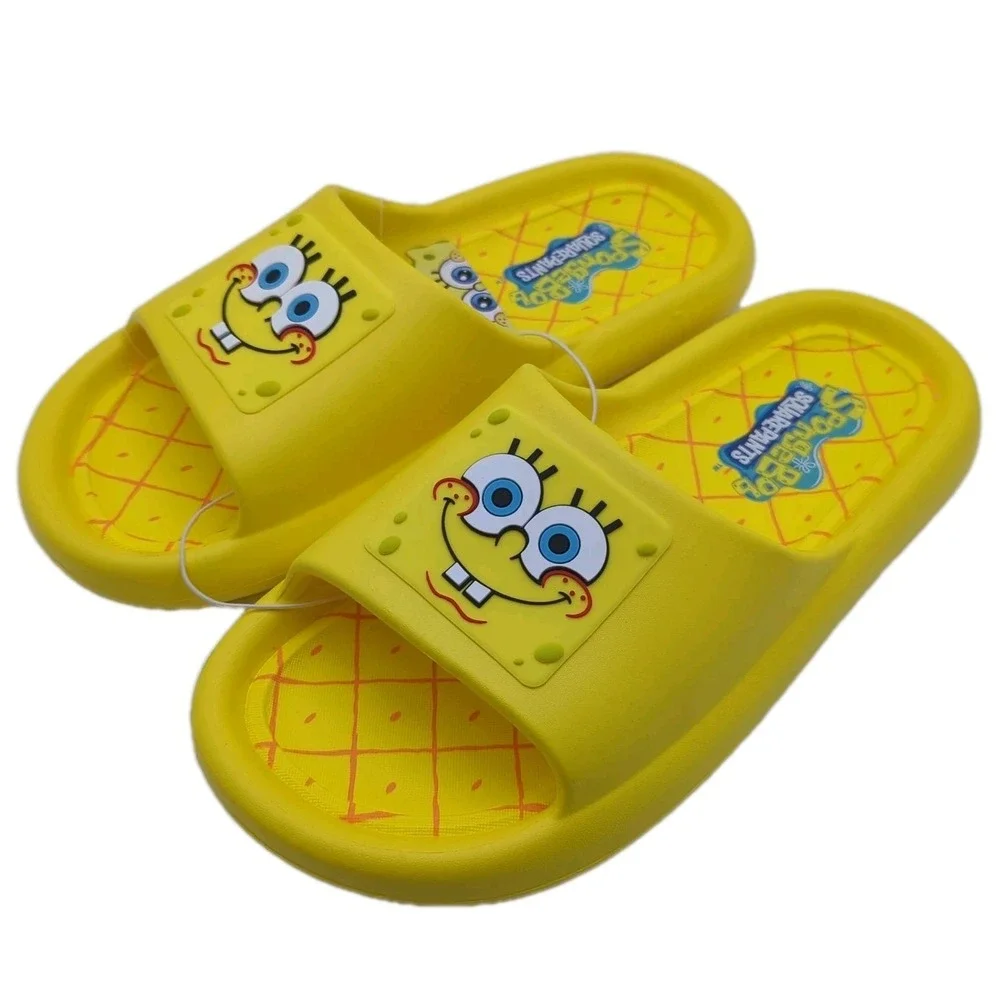SpongeBob SquarePants Comfort Slide Sandals Mens Size 10 Ground Up
